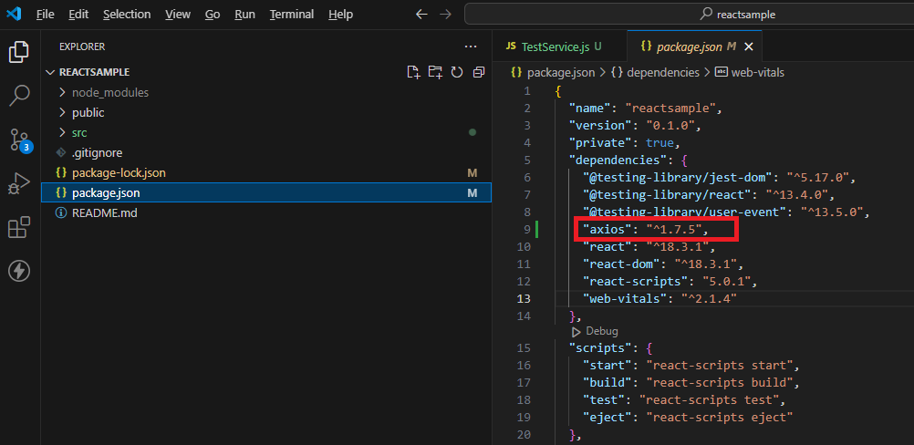 패키지 설치 완료